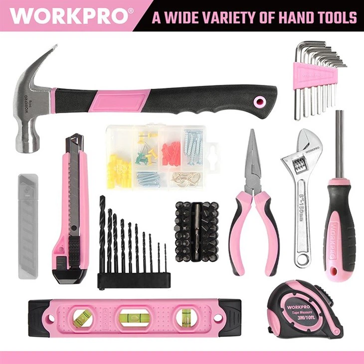 101PC 12V PINK DRILL TOOL SET