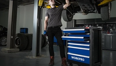 WORKPRO Tekerlekli Dolap 7-Çekmecesi ile Verimliliği ve Düzeni En Üst Düzeye ...
